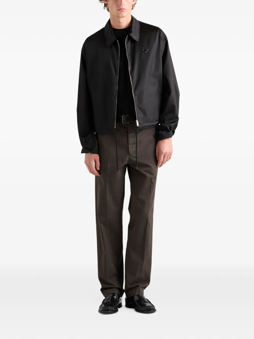 Prada stretch cotton T-shirt Zwart