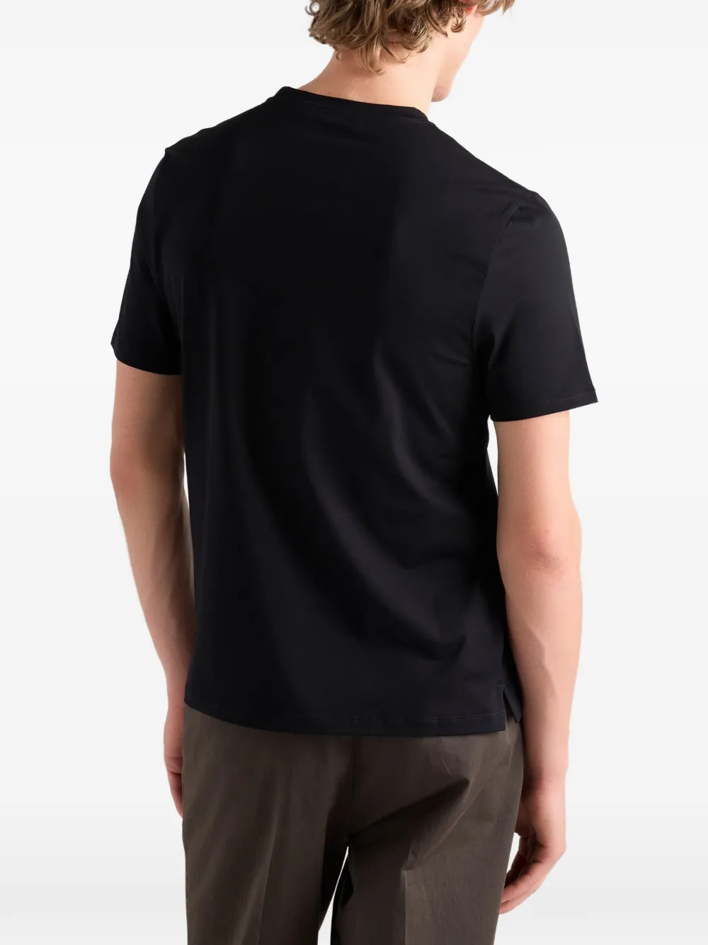 Prada stretch cotton T-shirt Zwart