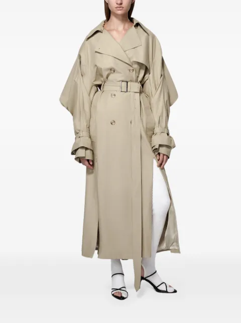 SRVC Studio Sentinal cape-back trench coat