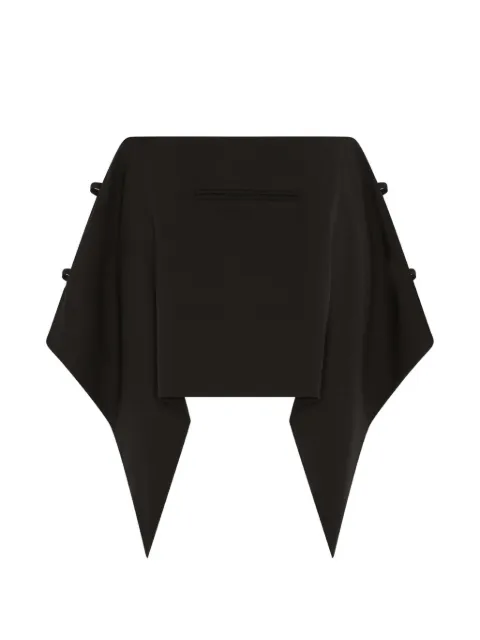 SRVC Studio Serpentine asymmetric tailored mini skirt
