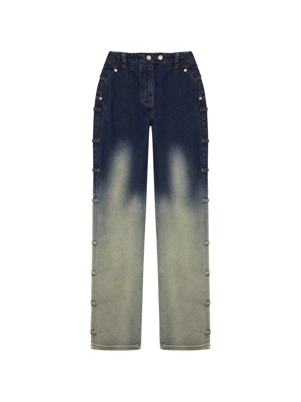 SRVC Studio Serpentine loop-detail jeans - Blu