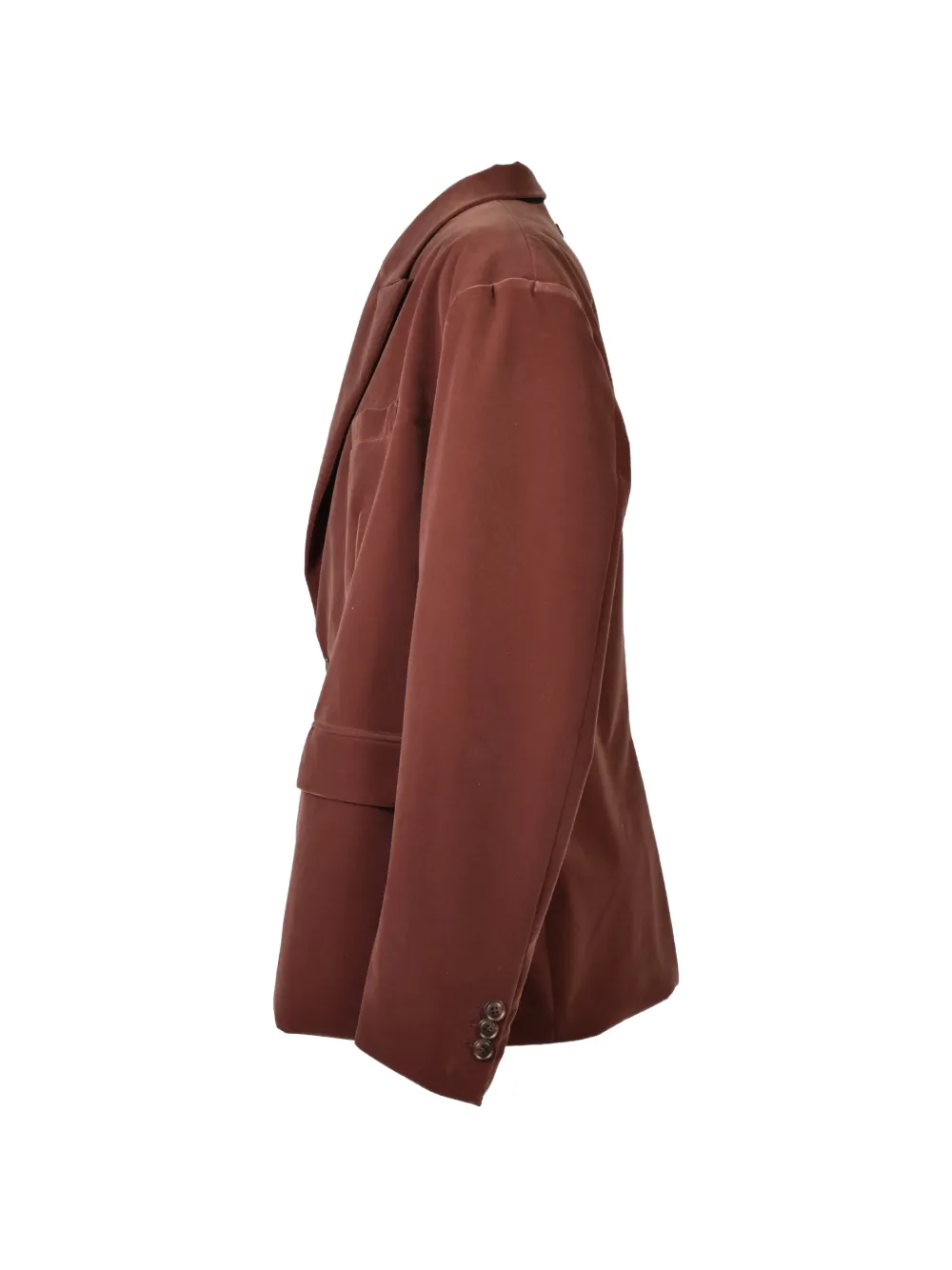 BREATH velvet oversized blazer Bruin