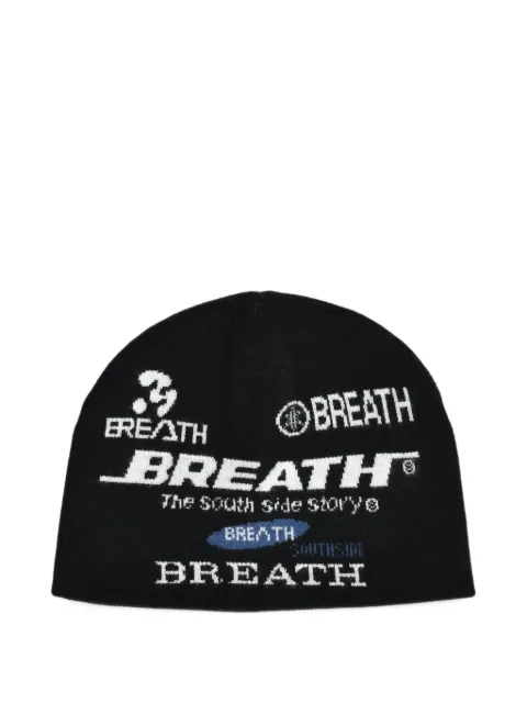 BREATH Company logo-jacquard beanie hat