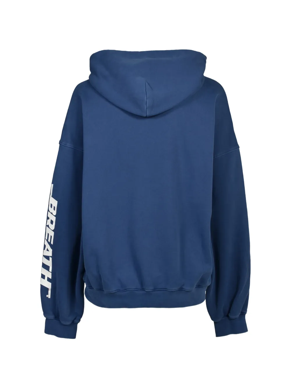 BREATH Company graphic-print hoodie Blauw