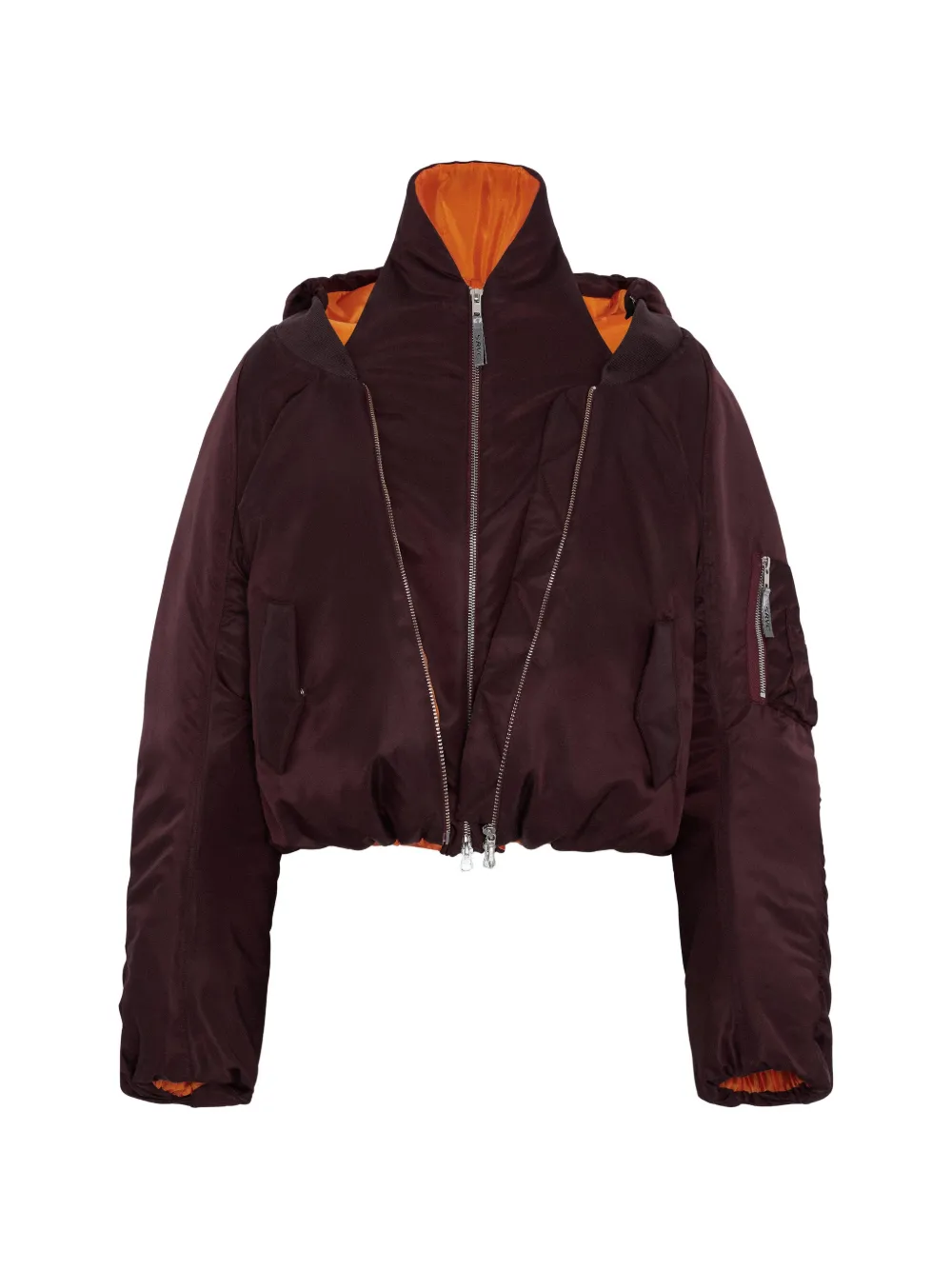 SRVC Studio halter-neck bomber jacket - Rot