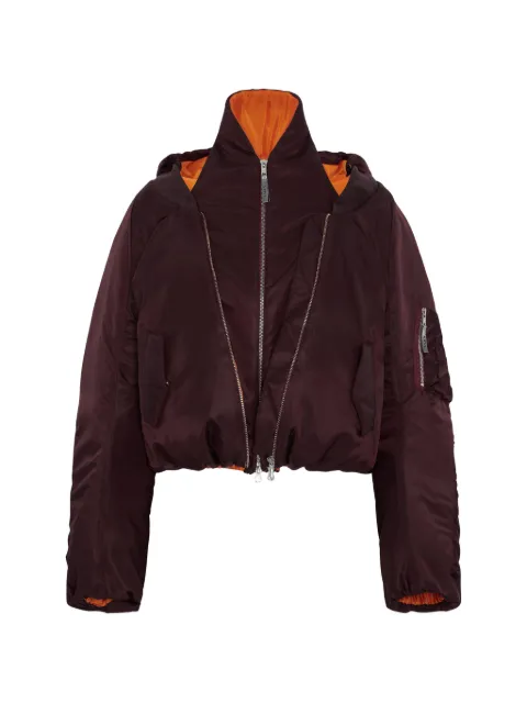 SRVC Studio halter-neck bomber jacket