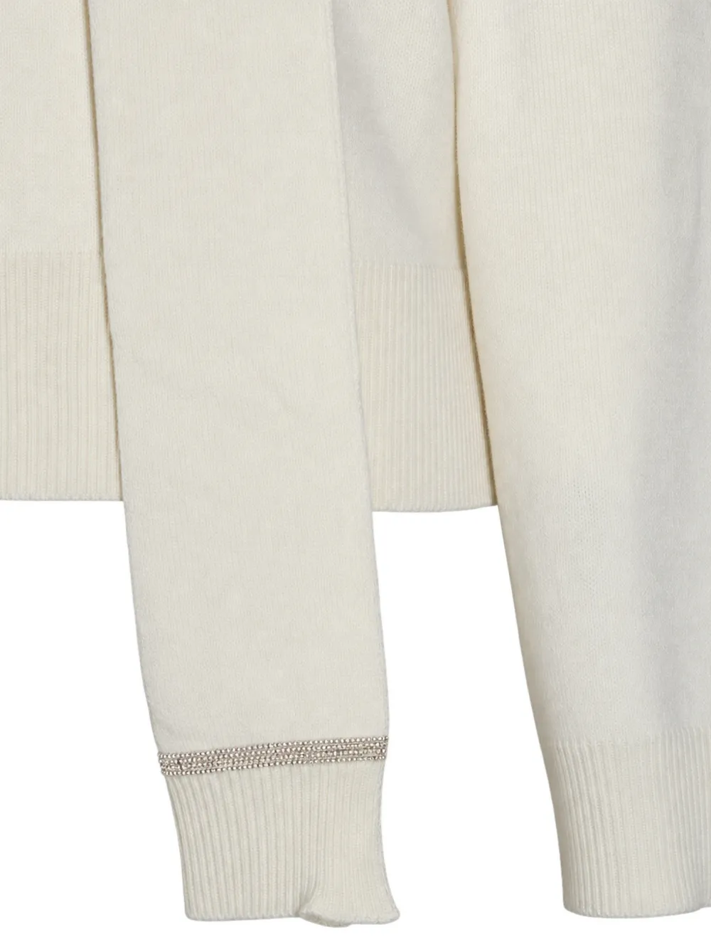 Fabiana Filippi scarf-detail sweater Wit