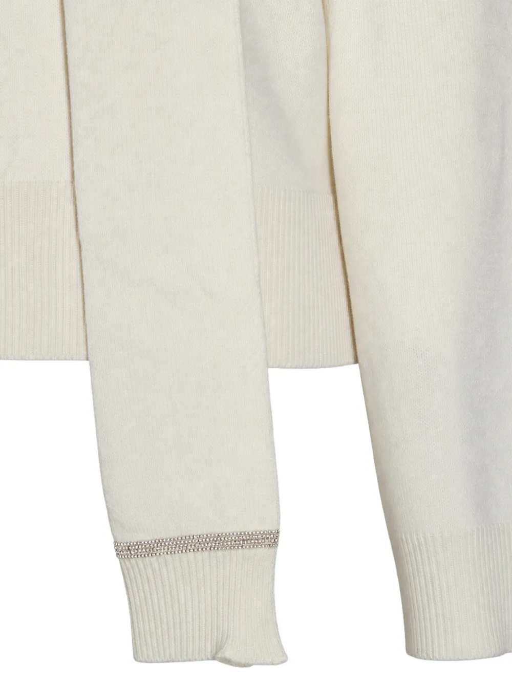 Fabiana Filippi scarf-detail sweater Wit