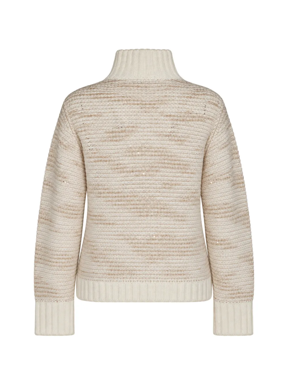 Fabiana Filippi sequin-embellished zip-up cardigan Beige