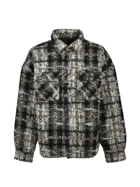 BREATH tweed overshirt