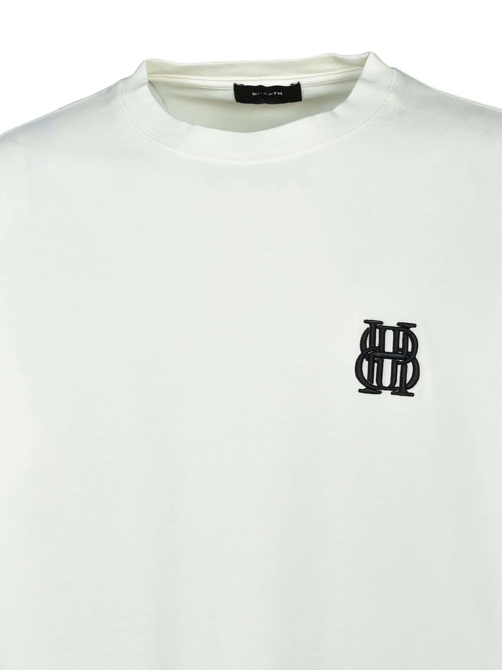 BREATH logo-embroidered long-sleeve T-shirt Beige