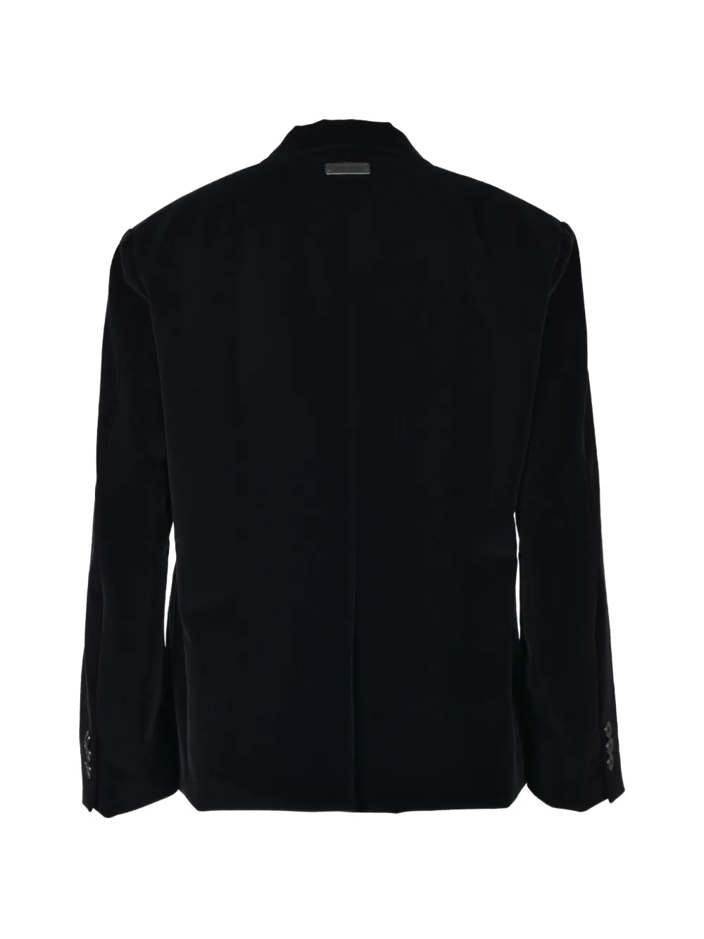 BREATH velvet oversize blazer Zwart