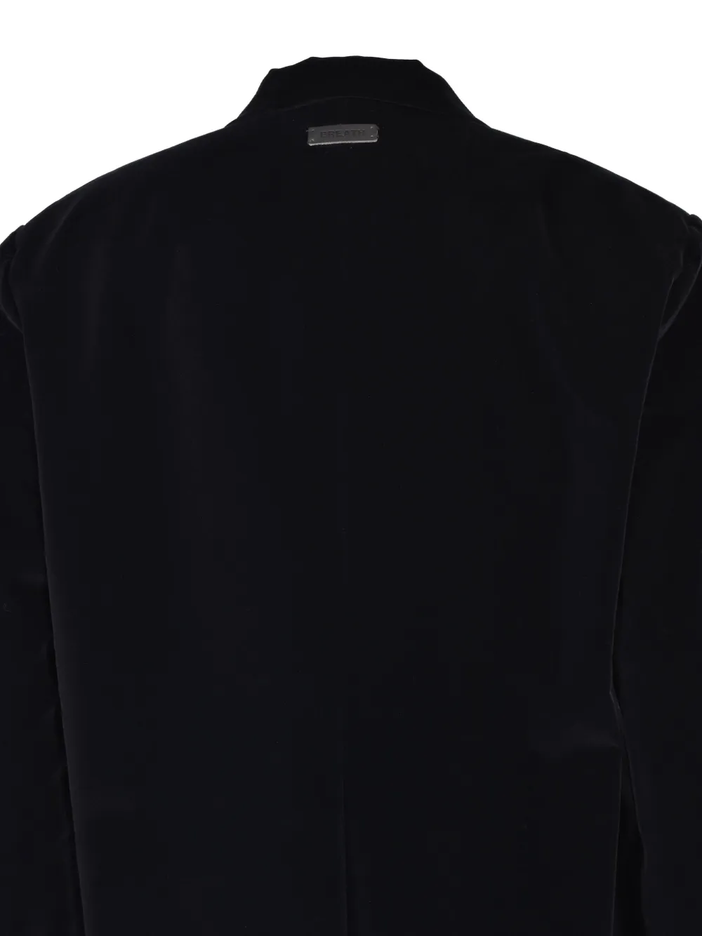 BREATH velvet oversize blazer Zwart