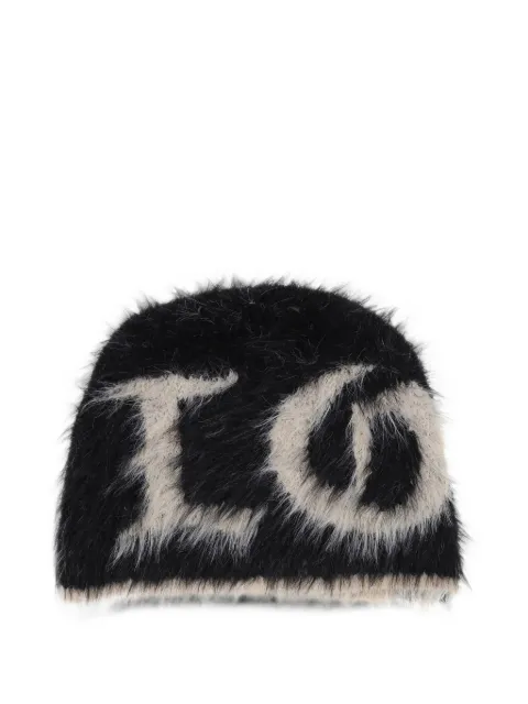 JUN/NAKAYAMA brushed-effect faux-fur beanie hat