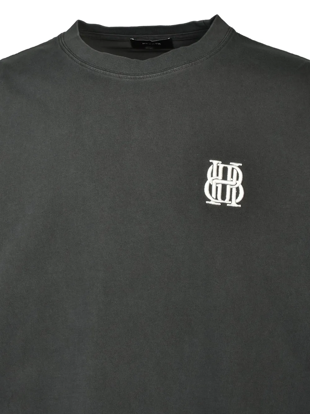 BREATH logo-embroidered long-sleeve T-shirt Zwart