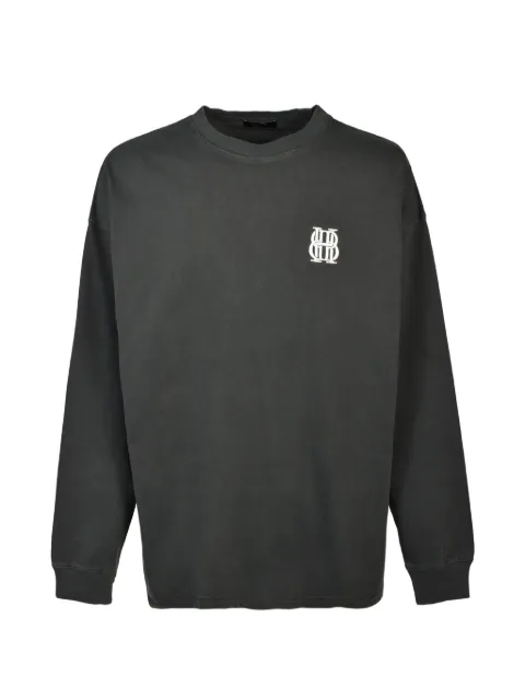 BREATH logo-embroidered long-sleeve T-shirt