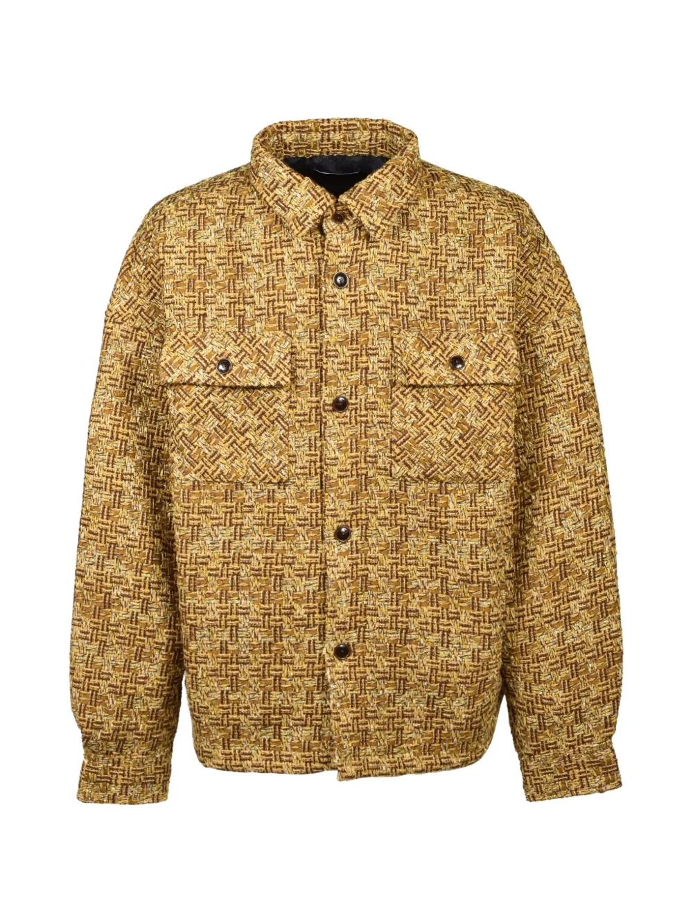 Breath Tweed Overshirt In Yellow