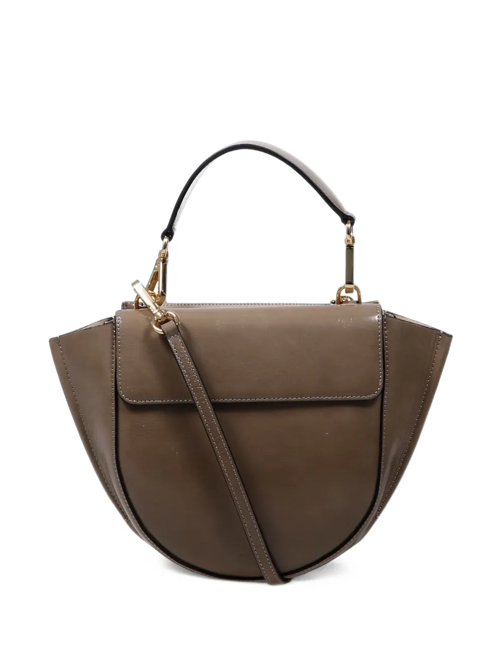 Wandler Hortensia leather tote bag - Brown