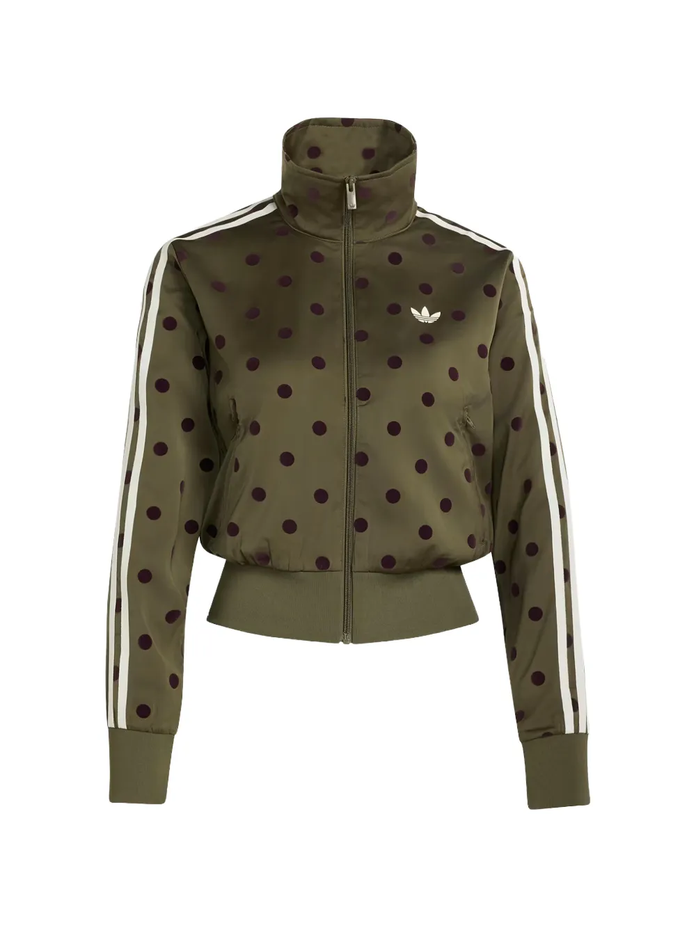 adidas polka-dot satin sweatshirt - Grün