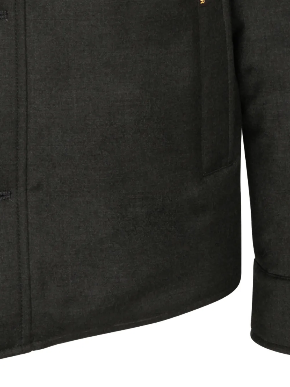 Moorer button-up cashmere jacket Groen