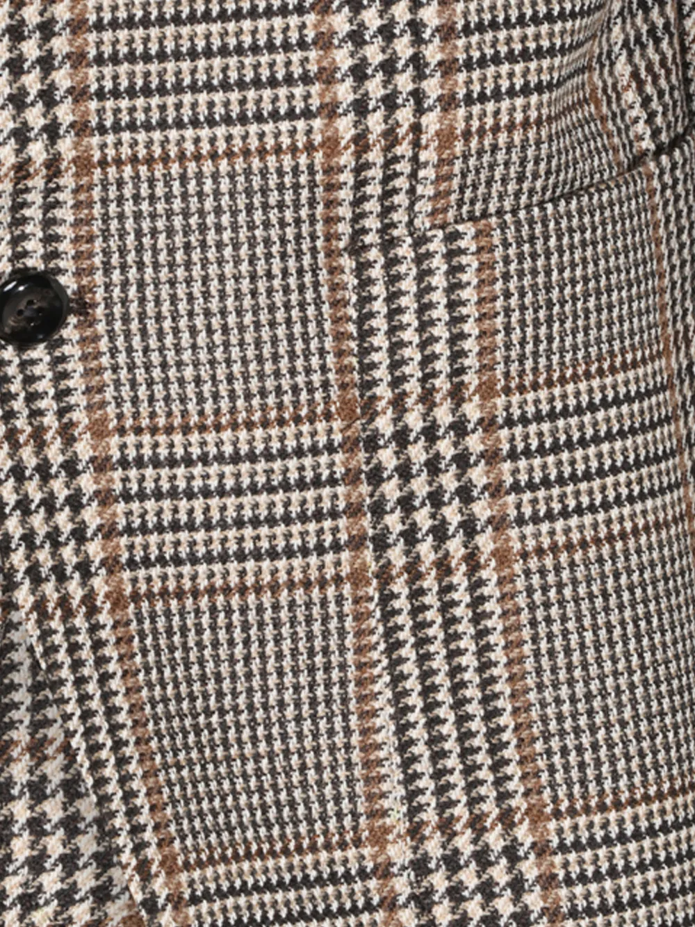 Tagliatore check-pattern virgin wool blazer Bruin
