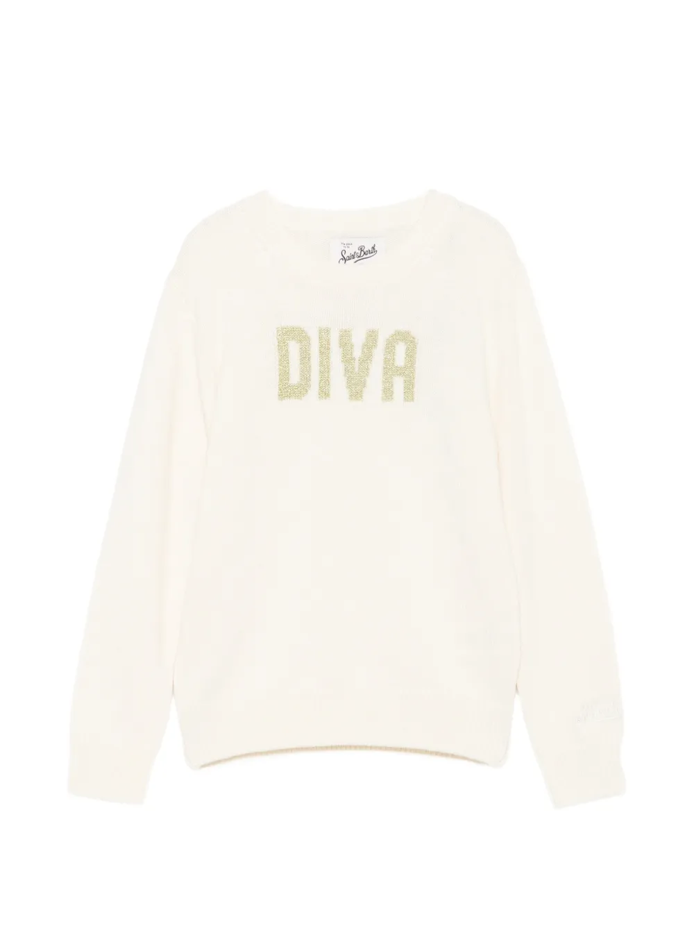 MC2 Saint Barth Kids Princess intarsia-knit sweater Beige