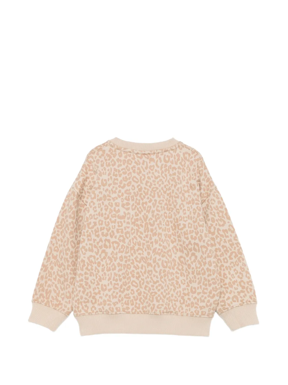 MC2 Saint Barth Kids x Hello Kitty Briony W leopard-print sweatshirt Beige