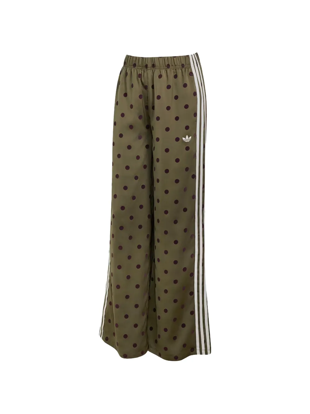 adidas polka-dot satin track pants - Grün