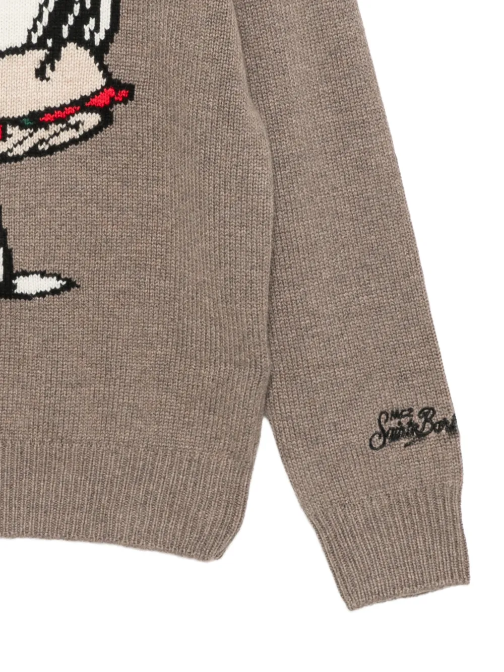 MC2 Saint Barth Kids x Peanuts Douglas Snoopy-intarsia sweater Bruin