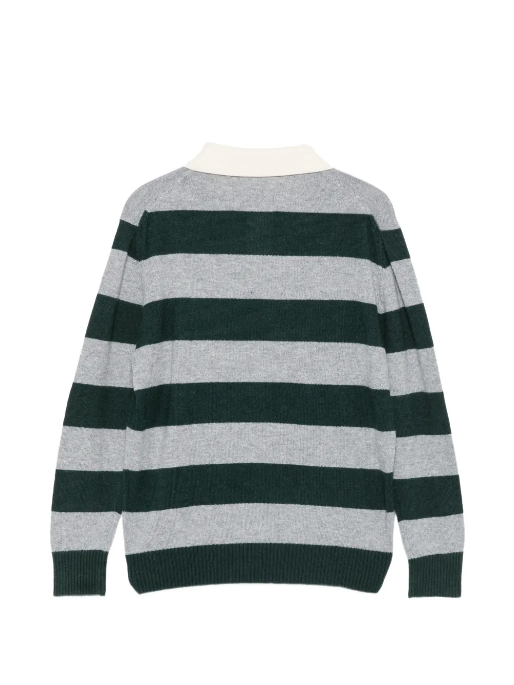 MC2 Saint Barth Kids Romeo striped polo shirt Grijs