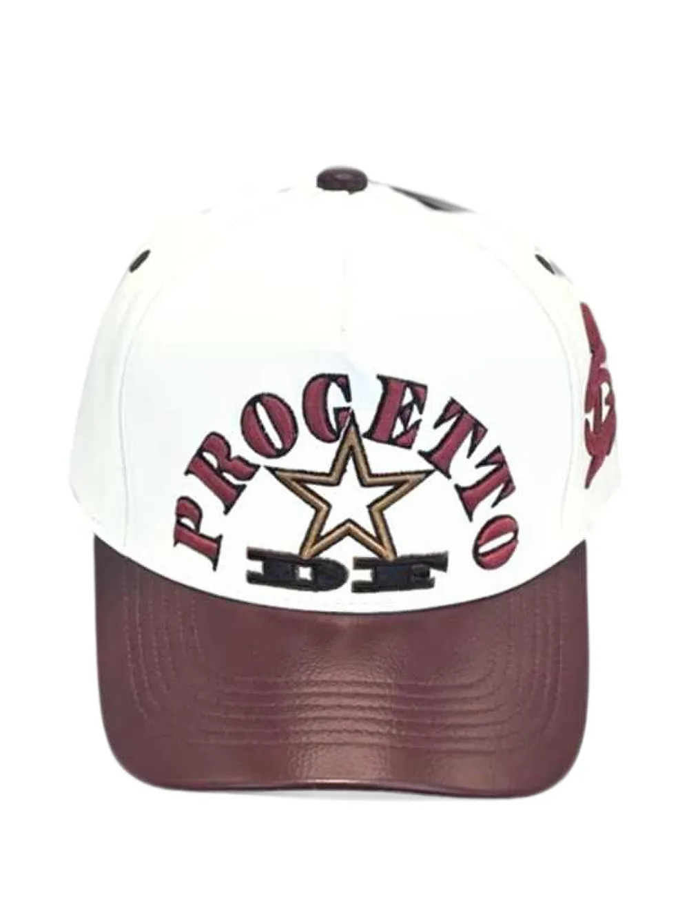 PDF logo-embroidered panelled baseball cap - Nero