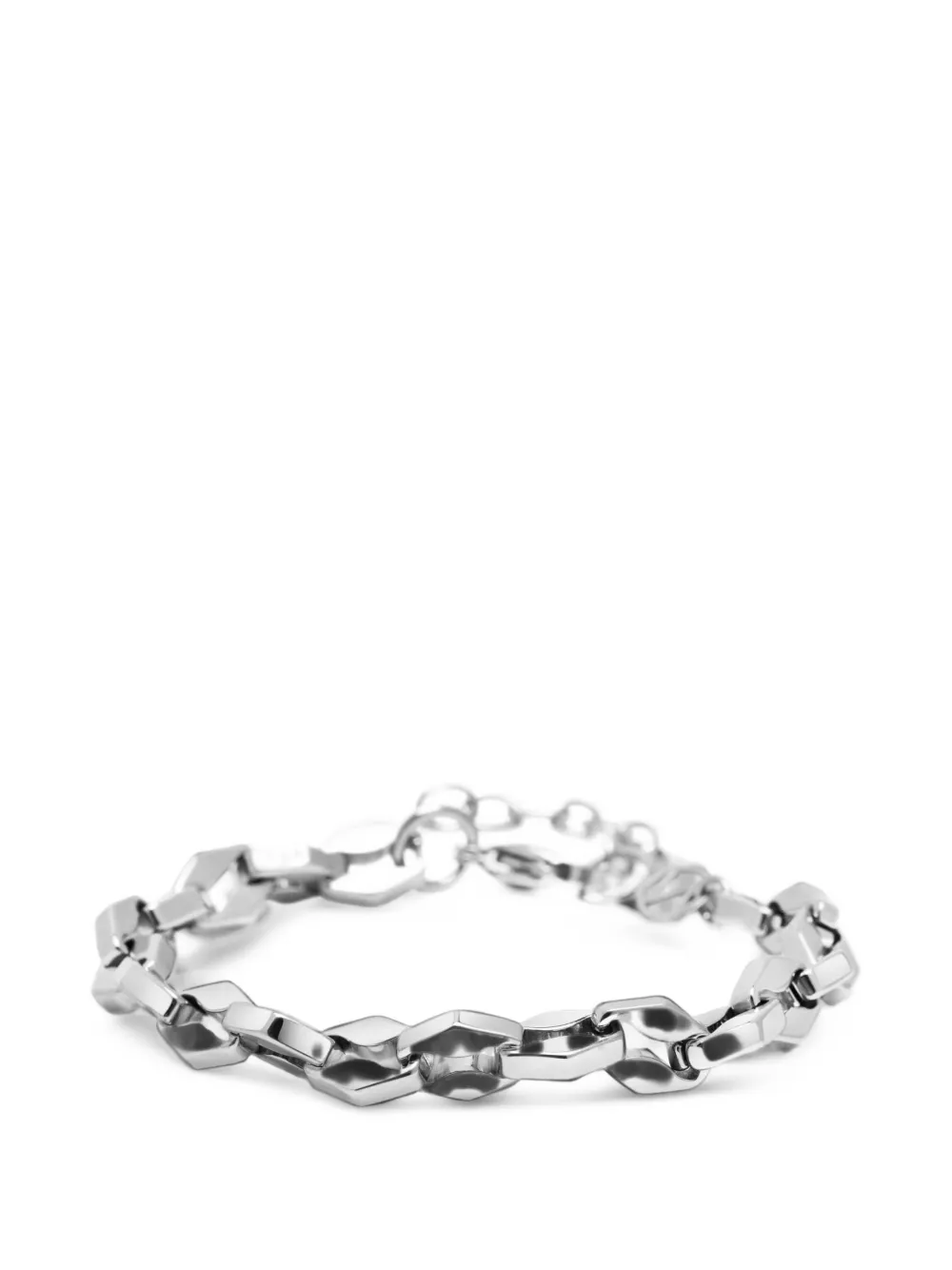 Nialaya Jewelry geometric-link bracelet - Argento