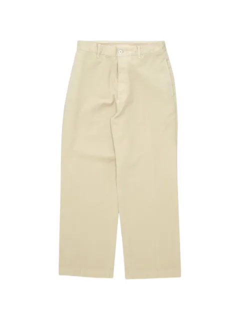 Fortela herringbone-pattern cotton trousers