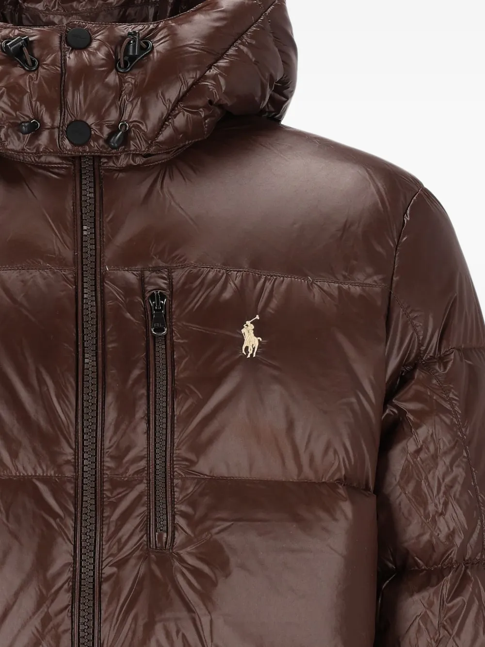 Polo Ralph Lauren quilted hooded jacket Bruin