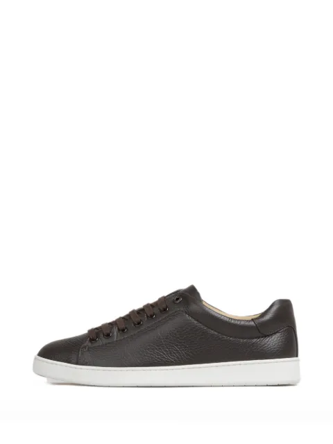 Brioni pebbled deerskin sneakers