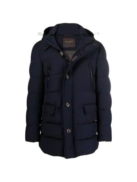 Moorer hooded padded jacket