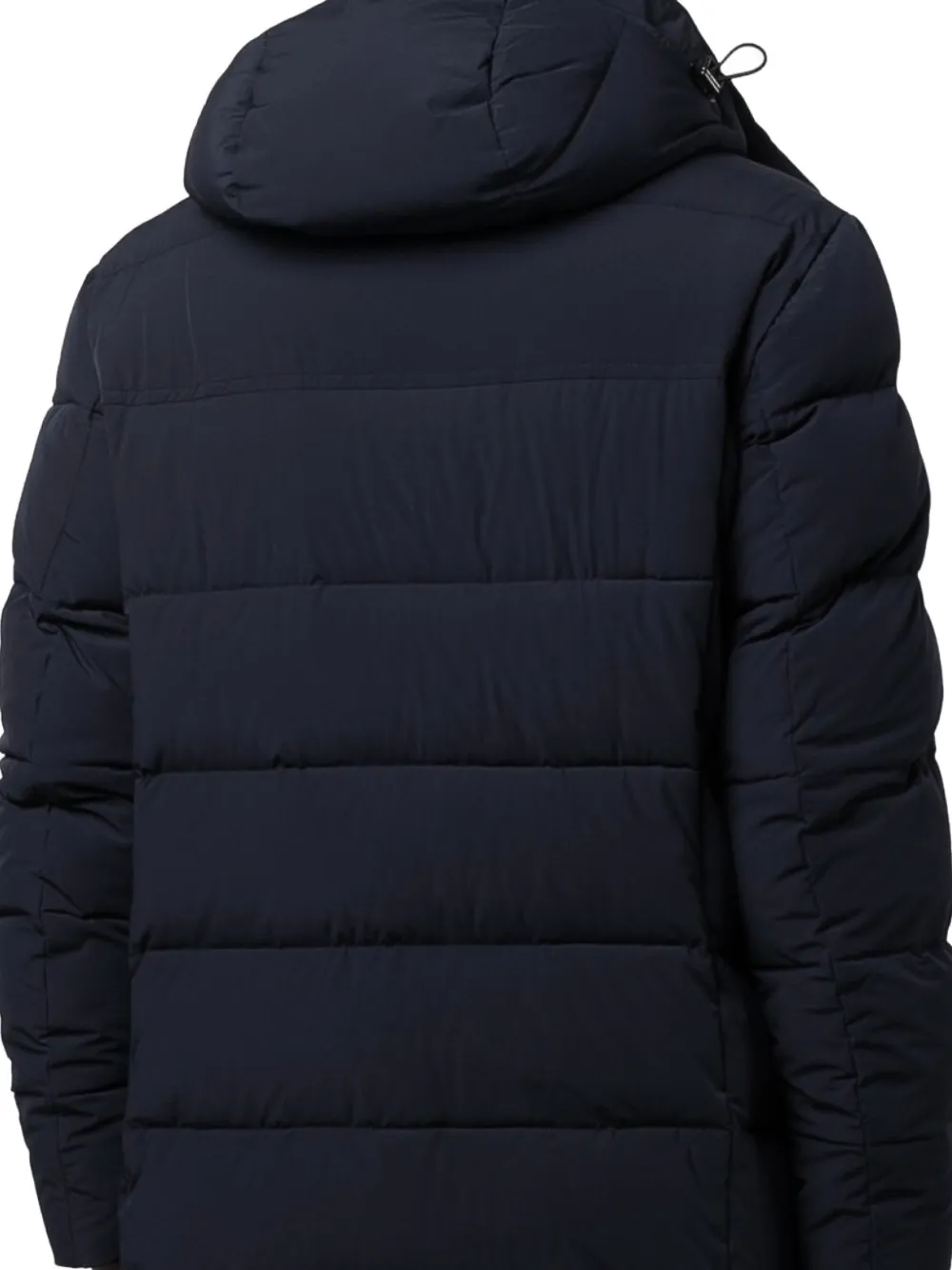 Moorer hooded padded jacket Blauw