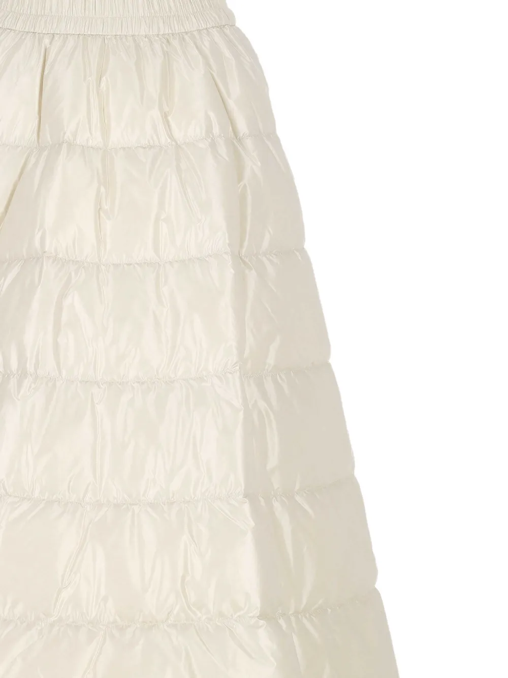 Moncler A-Line down midi skirt Beige