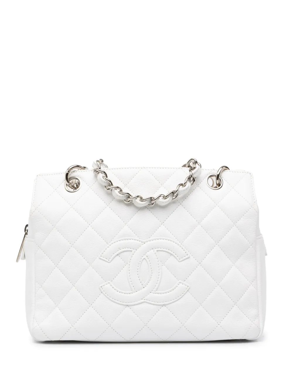 CHANEL Pre-Owned 2008-2009 Petite Caviar Timeless tote bag - White