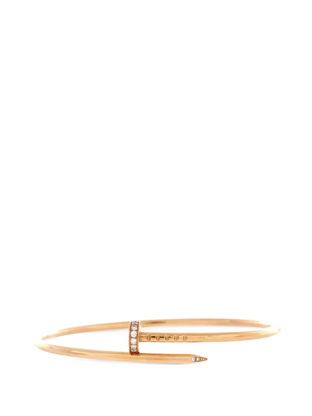 Cartier Kleines Juste un Clou 18kt Rotgoldarmband mit Diamanten - Rosa