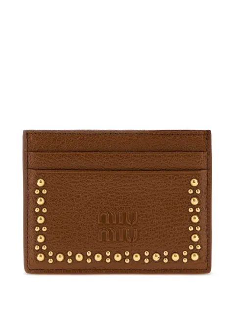 Miu Miu leather card holder