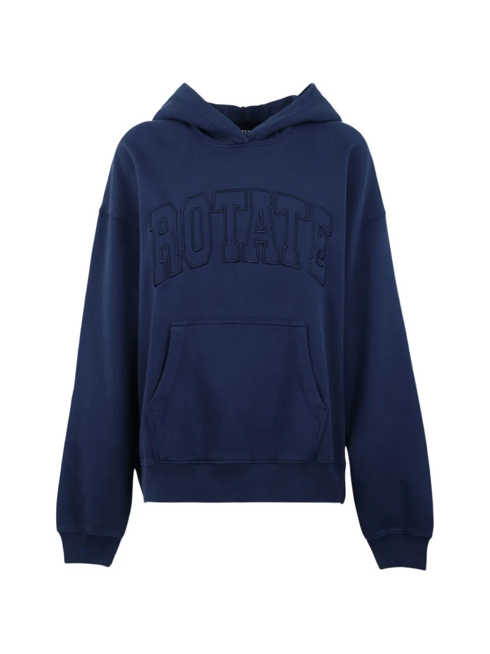 ROTATE BIRGER CHRISTENSEN logo-appliqué oversized hoodie - Blau