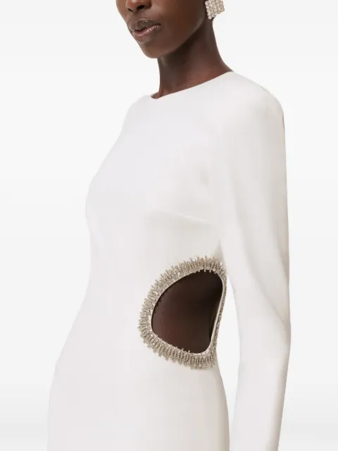 NISSA crystal-embellished cut-out maxi dress
