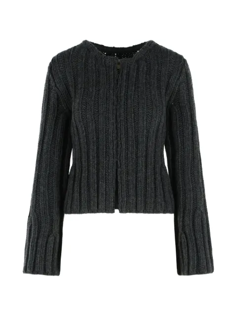 KHAITE Janis ribbed-knit cardigan