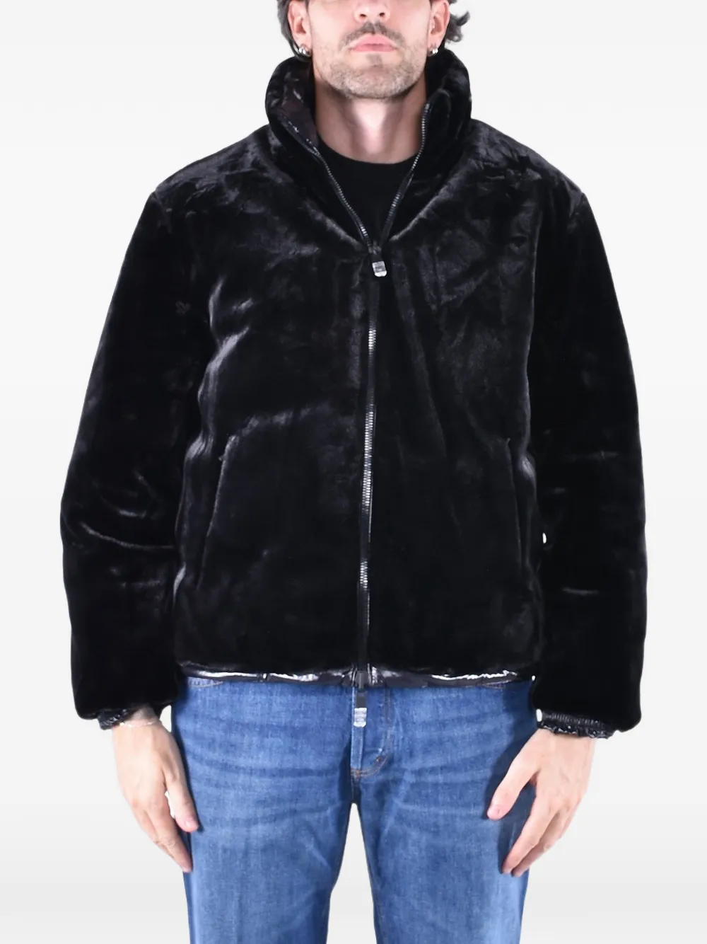 Moose Knuckles reversible padded jacket Zwart