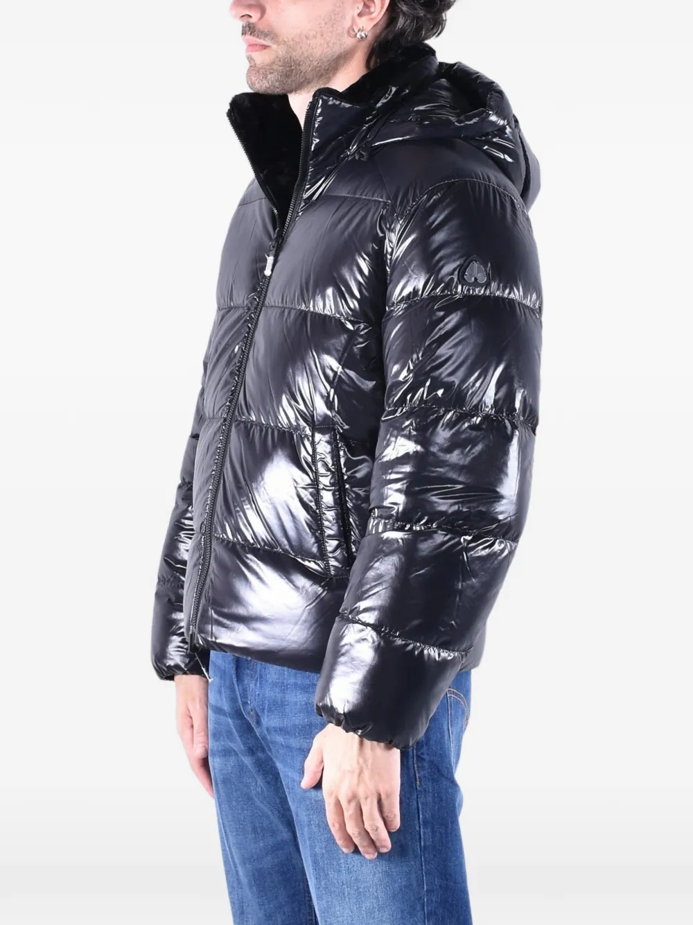 Moose Knuckles reversible padded jacket Zwart