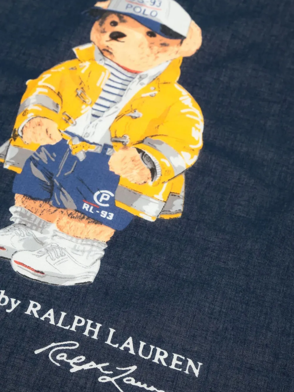 Polo Ralph Lauren Polo Bear rope-print scarf Blauw
