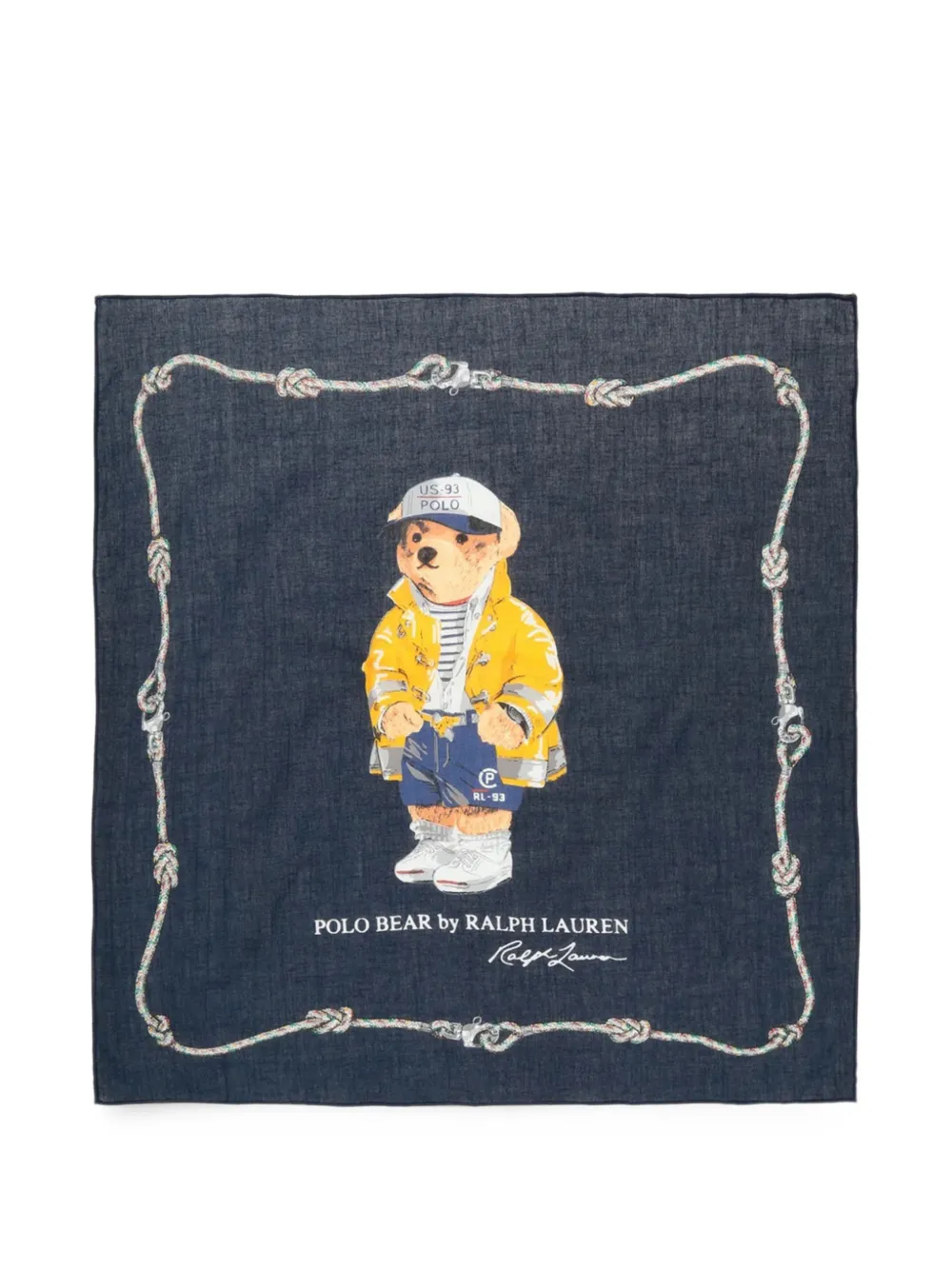 Polo Ralph Lauren Polo Bear rope-print scarf Blauw