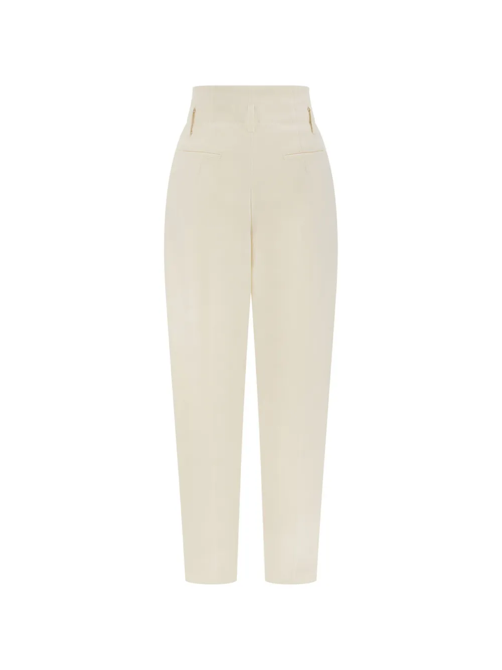 Alberta Ferretti high-waisted tapered trousers Beige
