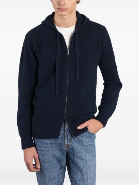 Roberto Collina zip-up knit hoodie